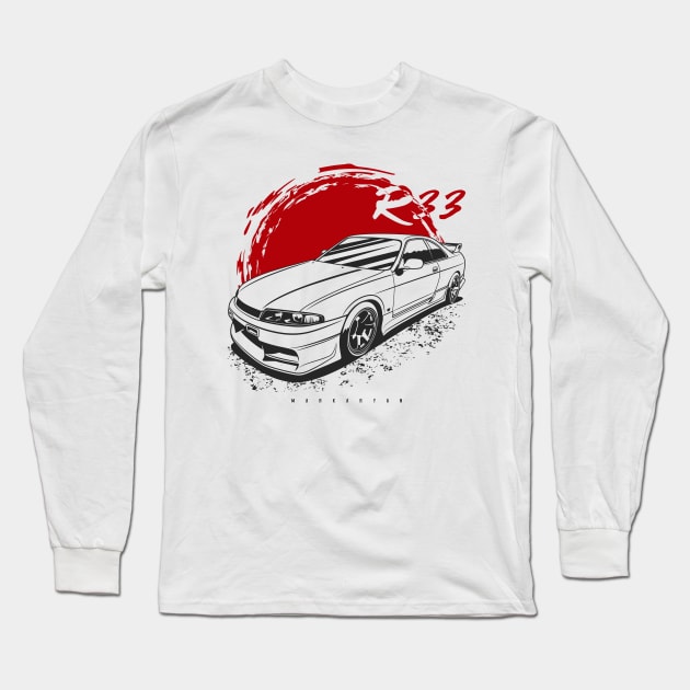 Skyline R33 Long Sleeve T-Shirt by Markaryan